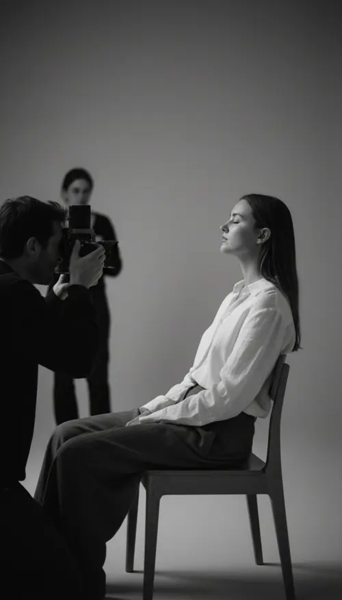 Чёрно-белая художественная фотография